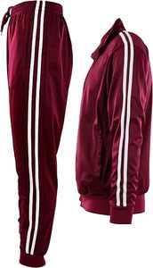 Conjunto de chándal atlético de 2 piezas para hombre transpirable 100% algodón y poliéster deportes casuales para invierno - Product Image 3