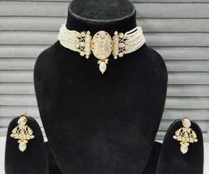 Natural White Mother Pearl Necklace Choker Classic Indian Women <b>Jewellery</b> for Wedding Party Buddhist Religious - Product Image 6