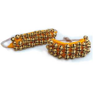 Cloches de cheville de Kathak professionnelles Ghungroo en laiton finement sculpté attaché avec une corde de fil de coton disponible au prix de gros - Product Image 6