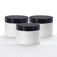 Contenants cosmétiques ronds en plastique PET de 250 ml (8 oz) avec couvercle à vis, pot à crème blanc, logo personnalisé imprimé en sérigraphie, marque Unalilia