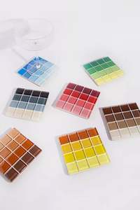 Heat Resistant Glass Mosaic Checkerboard Coaster Table <b>Mat</b> Square Drink Protector Barware <b>Kitchen</b> Coffee Cup Pad Mug Bases - Product Image 3