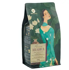 ODM/OEM high quality roasted coffee bean 100% Arabica - 500gr/bag - Medium roasted - Manufacturer
