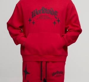 Top personalizado Streetwear Sweatsuit algodón pulóver Sudadera con capucha y pantalones de chándal conjunto holgado de algodón chándales al por mayor - Product Image 5