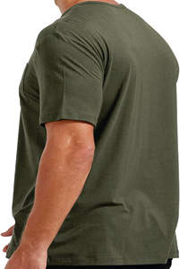 Camisetas informales transpirables para hombres y mujeres de punto de algodón suave con bolsillo práctico cómodo y diseño de timbre - Product Image 6