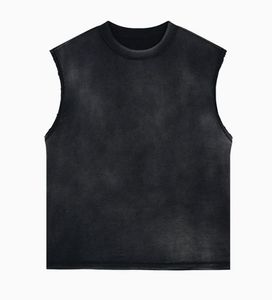 Camiseta sin Mangas de Algodón de 270 g/m² al por Mayor, Camiseta sin Mangas Personalizada para Hombre, Holgada, Lavada al Ácido, Chaleco sin Mangas para Hombre - Product Image 4