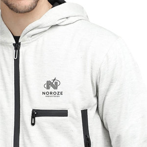 Survêtements d'hiver légers pour hommes de meilleure conception 2025 à capuche avec logo personnalisé motif solide écologique à bas prix - Product Image 5