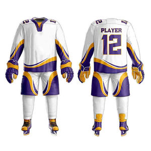 2025 maillots personnalisés sublimés ensemble d'uniformes d'équipe 2025 vêtements de sport brodés pour le Service OEM de hockey sur glace - Product Image 1