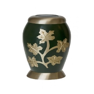 High Quality Brass Cremation <b>Keepsake</b> Urns With Engraving Gold And Black Color Finished For Human <b>Ashes</b> Funeral Supply - Product Image 6