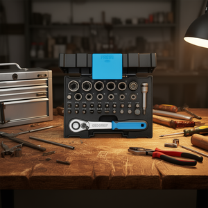 Boîte à embouts Gedore 1/4'' avec cliquet, jeu de douilles de 35 pièces - Product Image 3