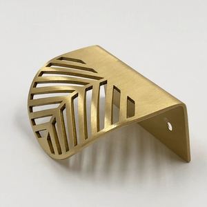Newest elegant leaf design cabinet <b>handle</b> <b>pull</b> for home kitchen office furniture hardware <b>door</b> drawer wardrobe cabinet <b>handle</b> - Product Image 3