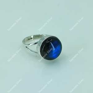 925 Sterling <b>Silver</b> Boho Style Labradorite <b>Ring</b> Handmade <b>Statement</b> Promise Jewelry with Natural Birthstone Gemstone - Product Image 5