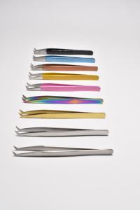 Ensemble de pincettes pointues en acier inoxydable pour l'extension des cils et l'utilisation des sourcils Pince à cils durable de précision avec pointe lisse - Product Image 3