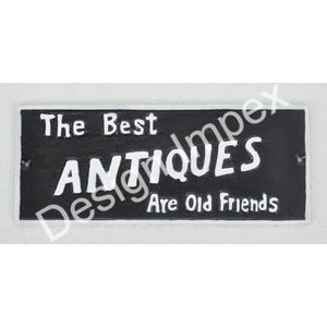 ป้ายเหล็กหล่อตกแต่ง งานฝีมือประณีต ป้ายห้ามใส่รองเท้า ป้ายติดผนัง สำนักงาน บ้าน พื้นที่อื่นๆ ของตกแต่งรองเท้า - Product Image 5