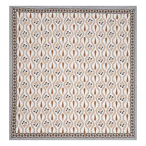 Parure de lit double en coton imprimé à la main motif botanique Royal Jaipuri, motifs animaux et feuilles, avec taies d'oreiller assorties, écologique - Product Image 3