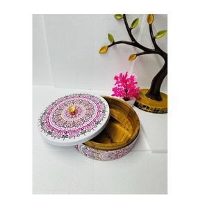 Caja de Chapati de Madera Esmaltada Única con Tapa Resistente y Diseño Especial Atractivo, Precio al por Mayor en India - Product Image 3