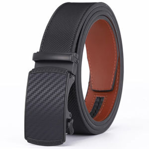 Ceinture en cuir véritable souple originale avec logo personnalisé pour hommes - Product Image 1