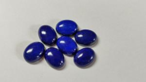 Lapis de haute qualité 12X16mm pierres précieuses lisses ovales prix de gros dos plat Lapis Cabochon Lot pierres à dos plat - Product Image 3