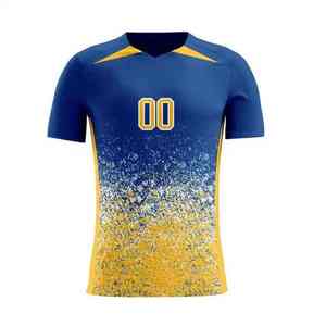 Ensemble d'uniformes de football vêtements de sport de sublimation personnalisés maillot de football pour hommes en gros col rond léger respirant séchage rapide 100% - Product Image 5