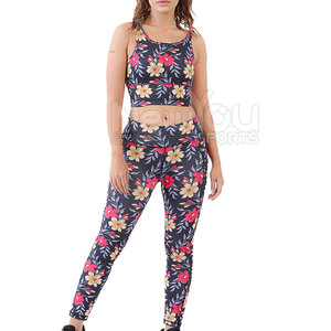 Best Selling Low MOQ Women Yoga Set Customized Color Latest Design Women Yoga Set In Wholesale Price - Product Image 1