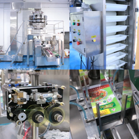 Machine d'emballage de biscuits en sachets préformés, peseuse multi-têtes haute précision, machine d'emballage de biscuits et de snacks