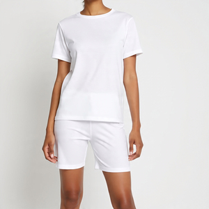 Mujeres camiseta pantalones cortos conjuntos Jogging Fitness Wear camisetas y pantalones cortos señoras pantalones cortos conjuntos femeninos - Product Image 1