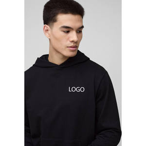 Sudadera con Capucha Negra Personalizada con Logotipo para Hombre y Pantalones Deportivos a Juego, Chándal ODM Trackstar OEM de Marca Privada - Product Image 3