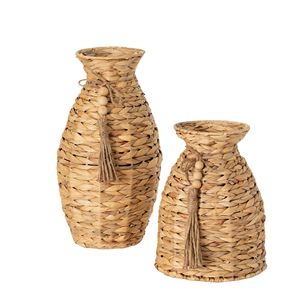 Vase de table de Tienphong moderne Sullivan avec gland perlé jacinthe d'eau naturelle cadeau en gros pour elle lui famille - Product Image 1