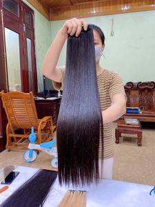 Extensiones de Cabello Virgen Vietnamita Remy Liso Extremo HD Transparente para Máquina de Encaje Doble Trama 100% Cabello Natural - Product Image 2