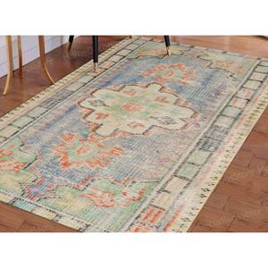 Green <b>Rug</b> Printed <b>Rug</b>: Modern Turkish Design for Home Decor,<b>Chenille</b> <b>Rug</b> - Product Image 1