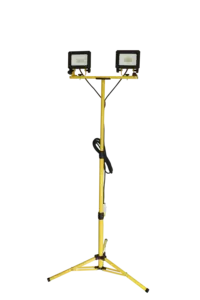 Çalışma ışıkları ile Stand 40W çift kafa LED çalışma ışığı su geçirmez lamba ayarlanabilir Metal teleskopik Tripod 10Ft güç kablosu