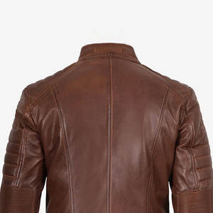 Emballage personnalisé Vestes en cuir pour hommes de longueur normale Nouvelle veste en cuir vintage décontractée disponible dans toutes les tailles - Product Image 5
