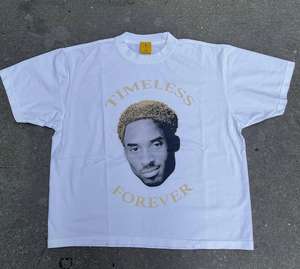 Imprimé surdimensionné vintage Design compressé grande taille T-shirt lourd 250gsm 100% coton Streetwear tissu tricoté graphique - Product Image 1