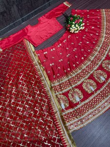 ชุดแต่งกายเจ้าสาว lehengas choli ดีไซน์ใหม่พร้อมชุดเย็บปักแบบชุดเสื้อผ้าอินเดียและปากีสถาน - Product Image 4