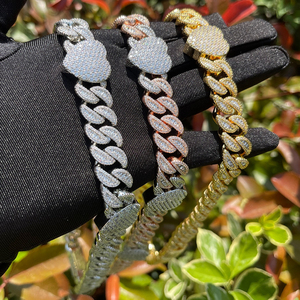 Los últimos accesorios más vendidos hicieron diamantes cultivados en laboratorio de Plata de Ley 925 con cadena cubana única y de estilo Hip Hop - Product Image 6