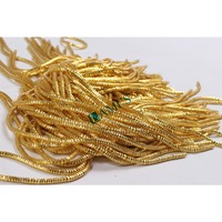 Wholesale Professional Thick Metallic Spun Yarns Nakshi French Metallic Dabka Bullion Wire for Zari Embroidery and Jewellery