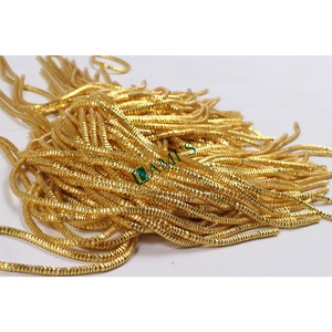 Hilos hilados metálicos gruesos profesionales al por mayor, alambre de lingotes Dabka metálico francés nakshi para bordado y joyería Zari - Product Image 2