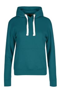 Sweat-shirt à capuche léger pour femmes Logo personnalisé Sweat à capuche à manches longues d'hiver en coton éponge lourd pour femmes - Product Image 3