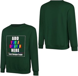 เสื้อสเวตเตอร์คอกลมปักลายสำหรับผู้ชายและผู้หญิงผ้าฟลีซไซส์ใหญ่พิเศษผ้าฝ้าย100% สำหรับฤดูหนาว - Product Image 1