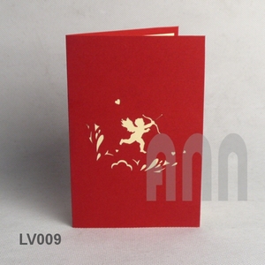 Carte d'invitation de mariage personnalisée en papier artisanal 3D découpée à la main avec enveloppe 'Je t'aime' par ANN HANDICRAFT, artisanat en papier, Noël - Product Image 4