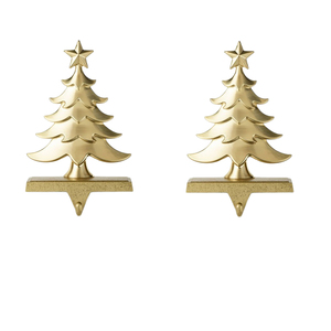 High STANDARD Metal Made Gold Plated Christmas <b>Stocking</b> <b>Holder</b> for Decorative Home HOTNSelling NOEL <b>Stocking</b> <b>Holder</b> - Product Image 2