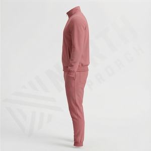 Survêtements de sport zippés pour hommes, veste et pantalon de survêtement de haute qualité, logo personnalisé, tenue de course, de fitness et d'entraînement, couleur personnalisée - Product Image 3