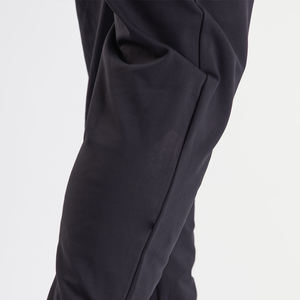 Pantalones deportivos negros para hombre, corte ajustado, pantalones atléticos de mezcla de algodón suave, ropa de gimnasio, pantalones de entrenamiento casuales, diseño de cintura elástica - Product Image 4