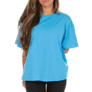 Original personnalisé 260 GSM T-Shirt surdimensionné unisexe solide luxe T-Shirt col rond Logo personnalisé coton lourd T-Shirt - Product Image 4