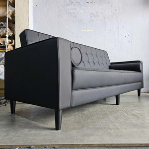 Loveseat <b>Sofa</b> 220x82cm with 11 Luxurious <b>Faux</b> <b>Leather</b> Cushions SFB68050 - Product Image 5