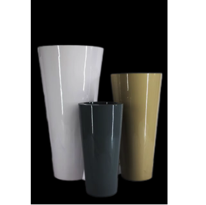 Vase élégant en fibre de verre, léger, décoratif, pour intérieur, extérieur, maison, bureau, jardin, balcon, terrasse - Product Image 1