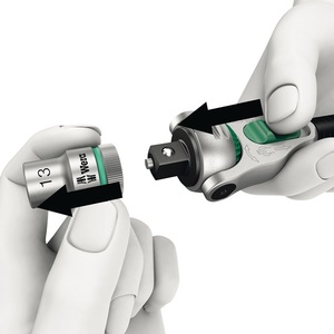 Clé à cliquet WERA 72 dents, longueur 199 mm, poignée bicomposante, Zyklon Speed, cliquet pivotant et réversible 3/8 pouces, outils d'atelier - Product Image 6