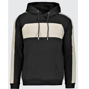 Vente en gros de sweats à capuche pour hommes, deux couleurs contrastées, 100% coton, logo personnalisé, streetwear OEM - Product Image 1