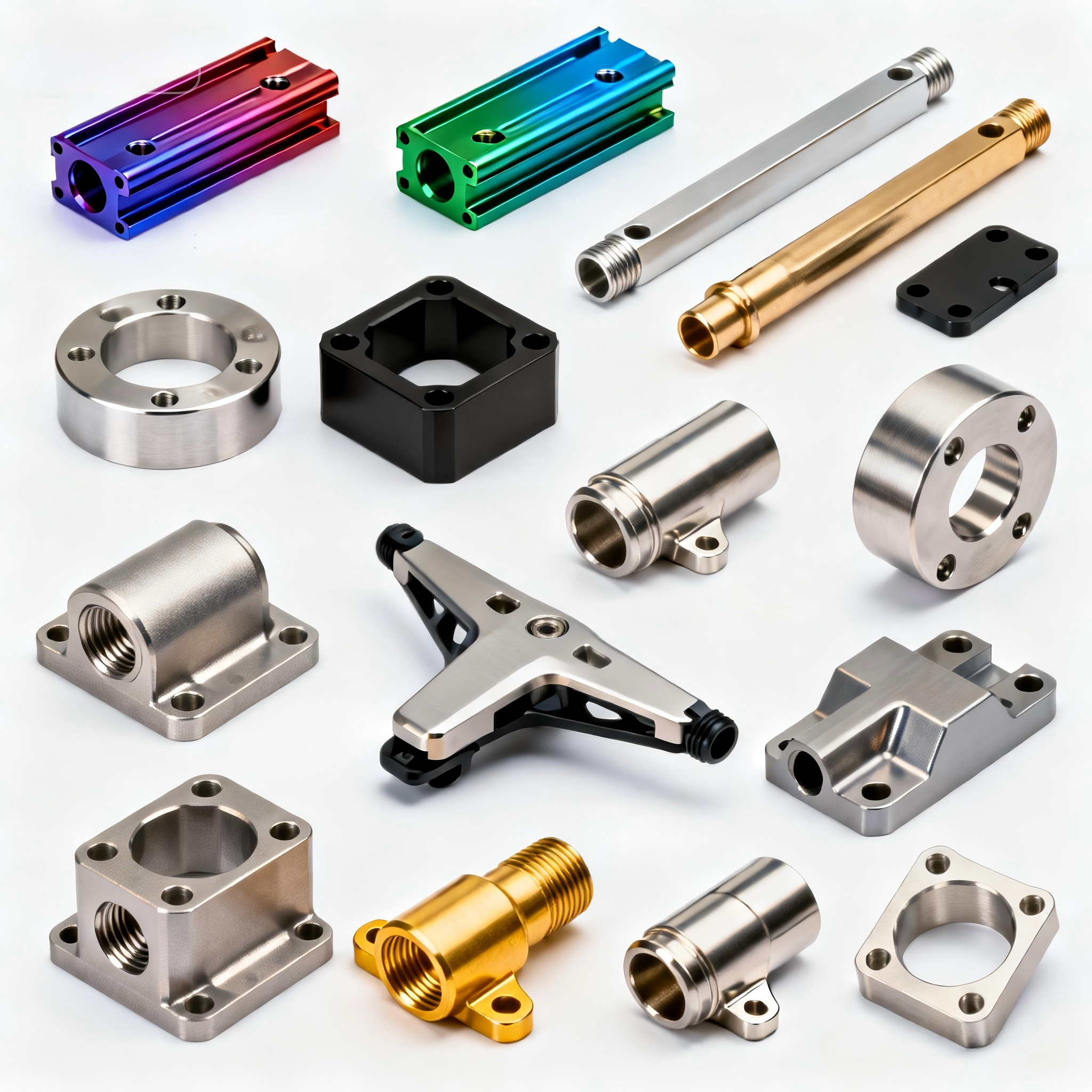 OEM Custom High Precision Aluminum Stainless Steel CNC Machined Parts Milling Turning Service for Mechanical Parts