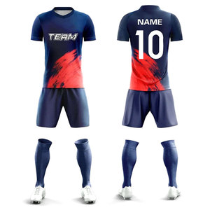ชุดเสื้อเจอร์ซีย์ฟุตบอลสำหรับผู้ชายชุดออกกำลังกายเสื้อทีมฟุตบอลมีบริการ OEM - Product Image 1