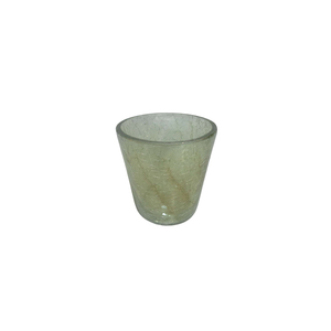 Tarro de vela de lujuria de craquelado naranja hecho a mano, soporte votivo de cristal en forma de diamante para iluminación decorativa festiva de Navidad y fiesta - Product Image 3